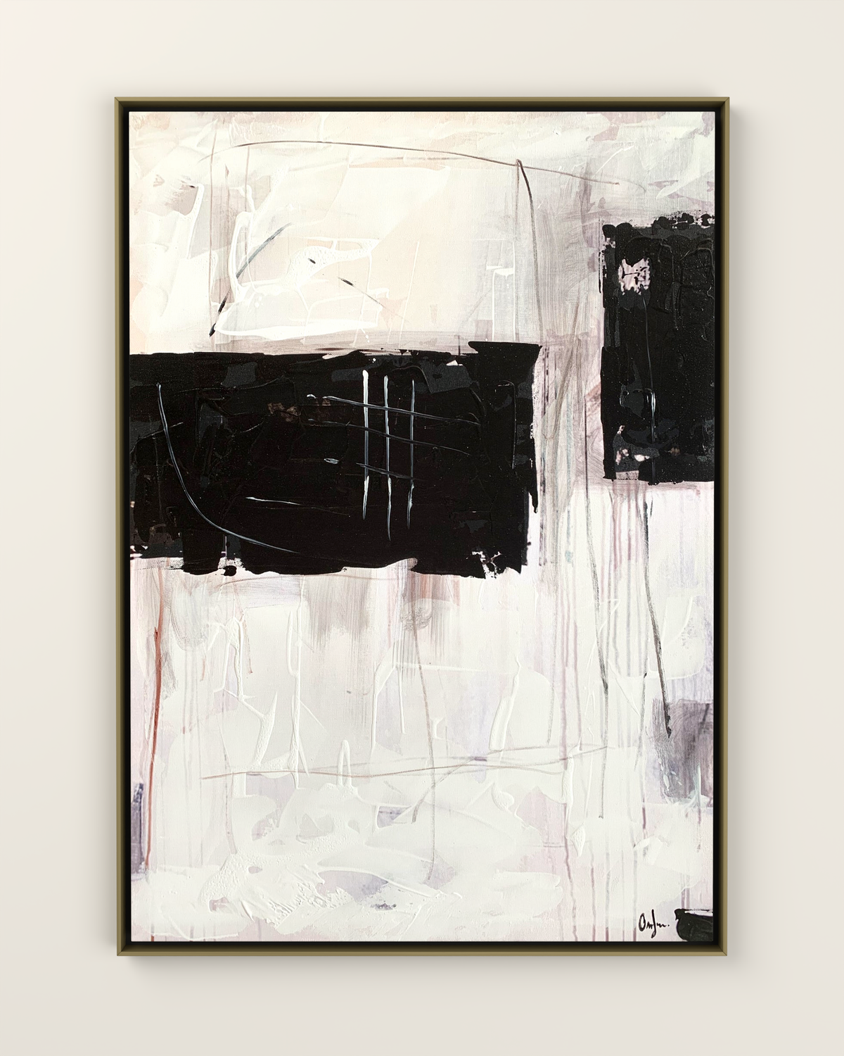 Sartoria 2 Canvas Artwork in a Golden frame | KUNAL TREHAN Casa Maison Home