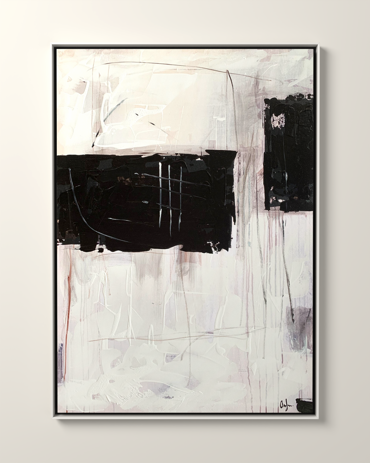 Sartoria 2 Canvas Artwork in a White frame | KUNAL TREHAN Casa Maison Home