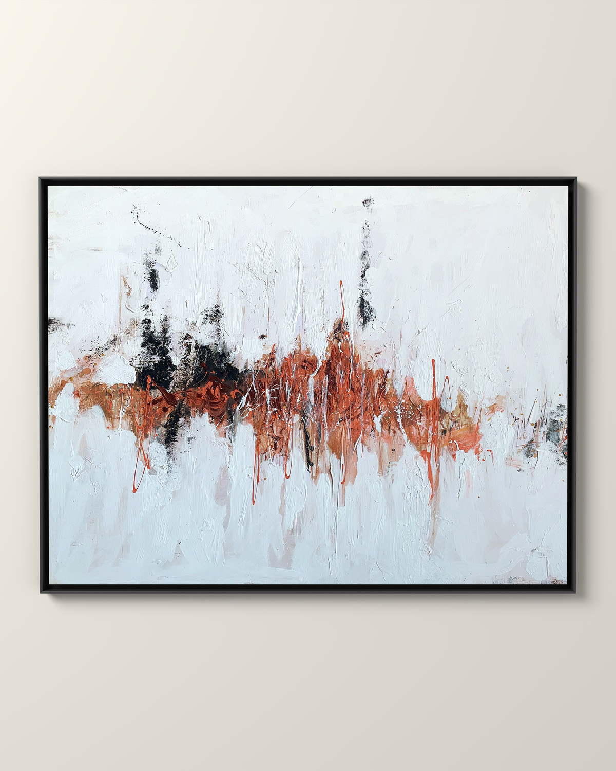 Scorcio Canvas Artwork in a Black frame | KUNAL TREHAN Casa Maison Home