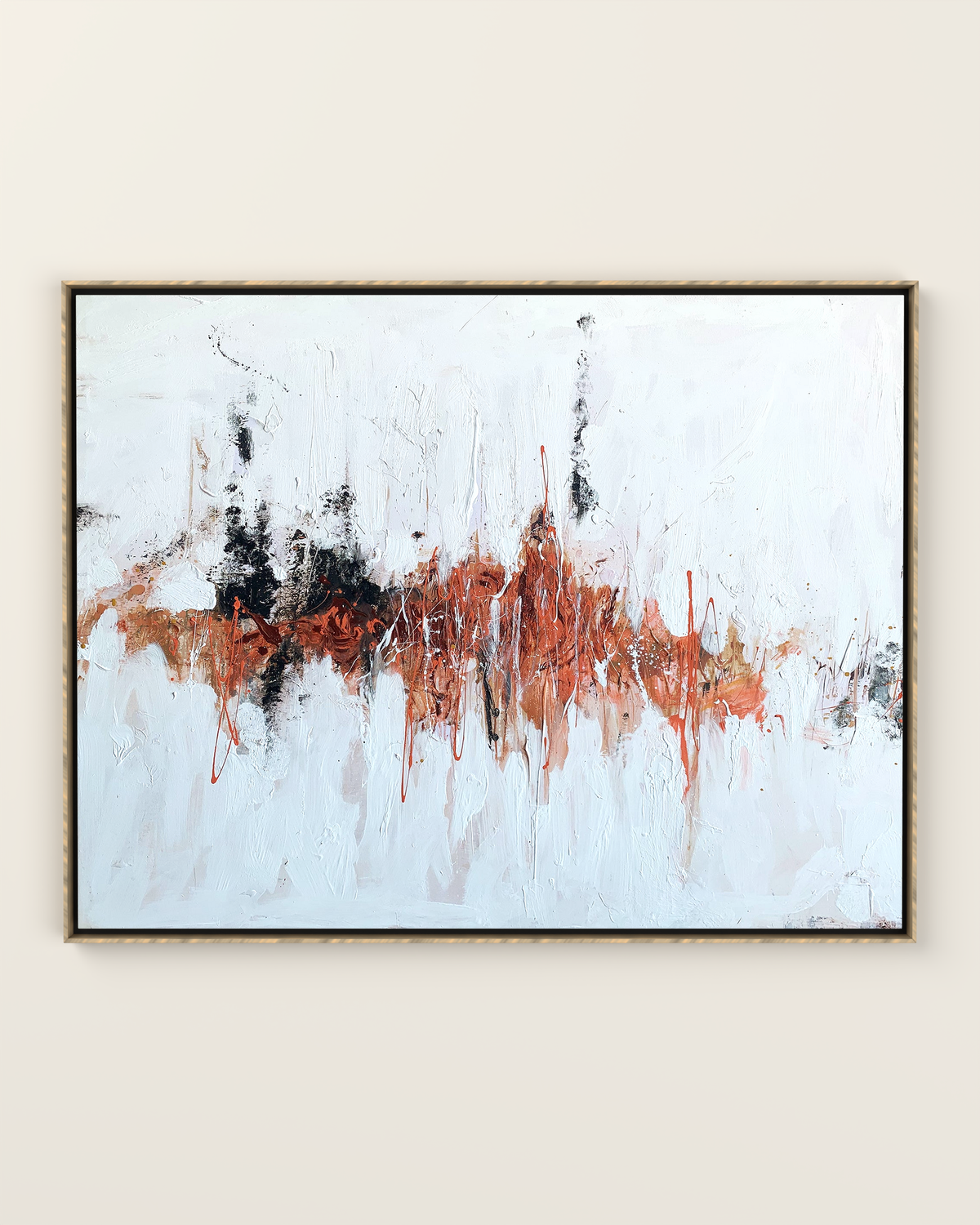 Scorcio Canvas Artwork in an Oak frame | KUNAL TREHAN Casa Maison Home