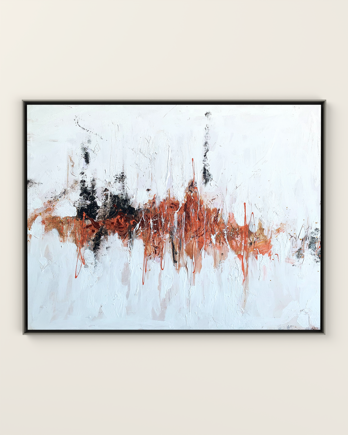 Scorcio Canvas Artwork in a Silver frame | KUNAL TREHAN Casa Maison Home