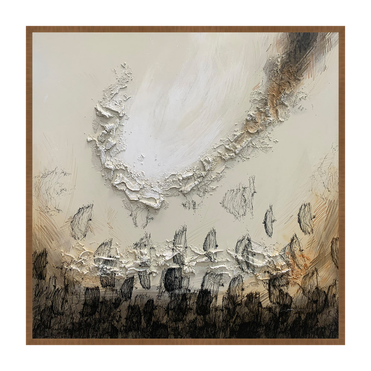 Scorza Canvas Artwork – Walnut