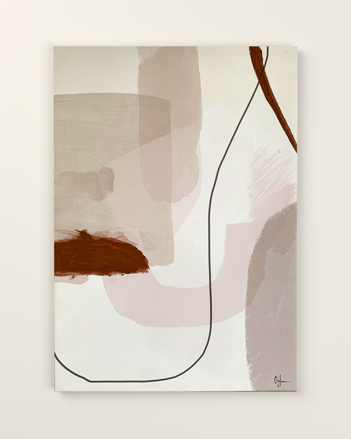 Siena Trace Canvas Artwork without frame | KUNAL TREHAN Casa Maison Home
