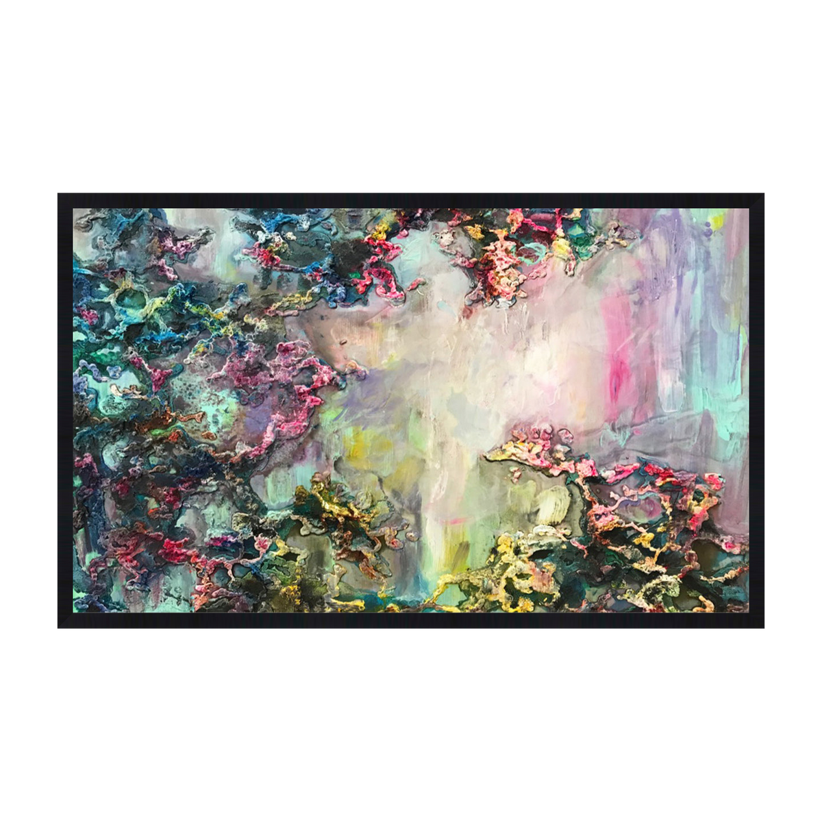Solenne Canvas Artwork - Black
