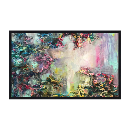 Solenne Canvas Artwork - Black