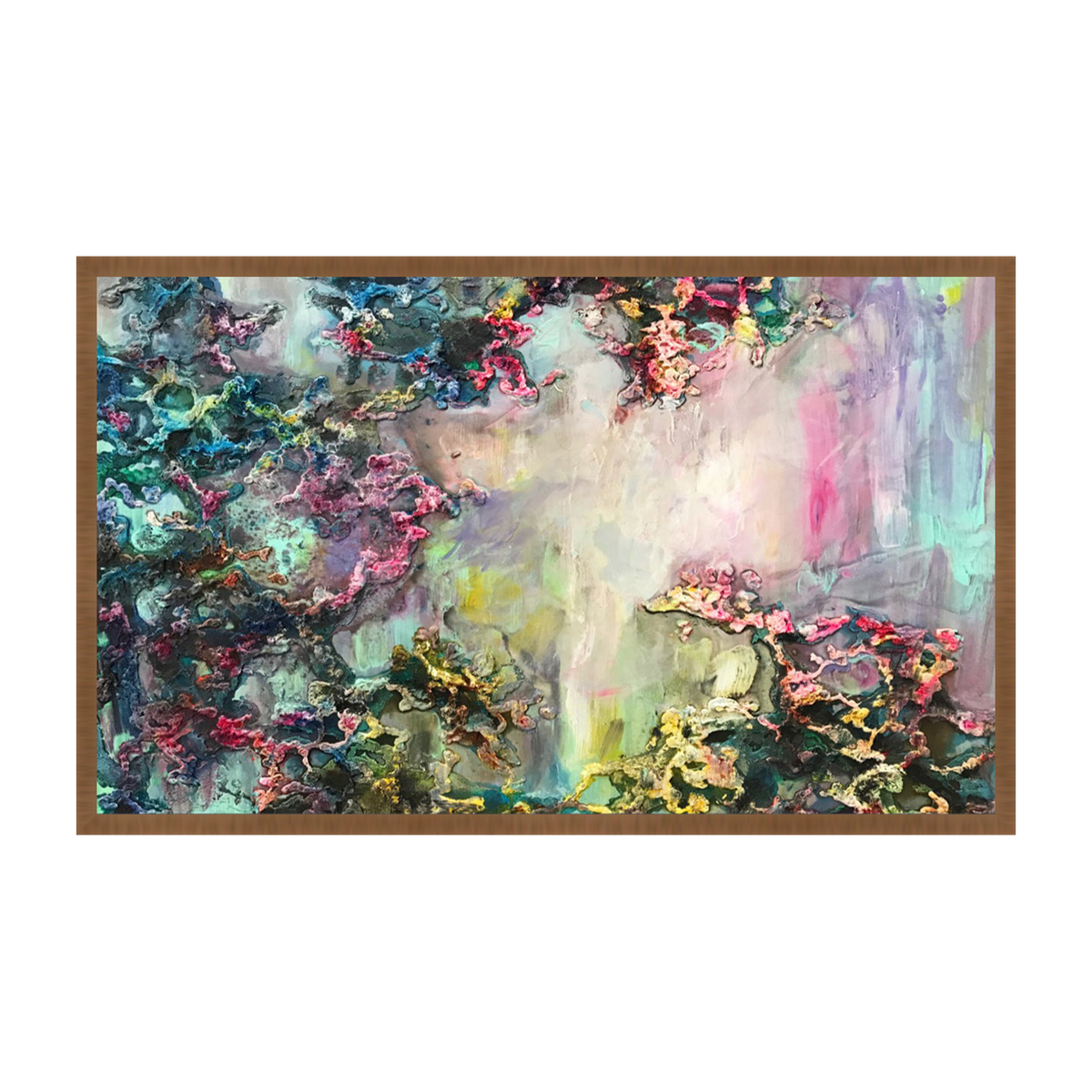 Solenne Canvas Artwork - Walnut