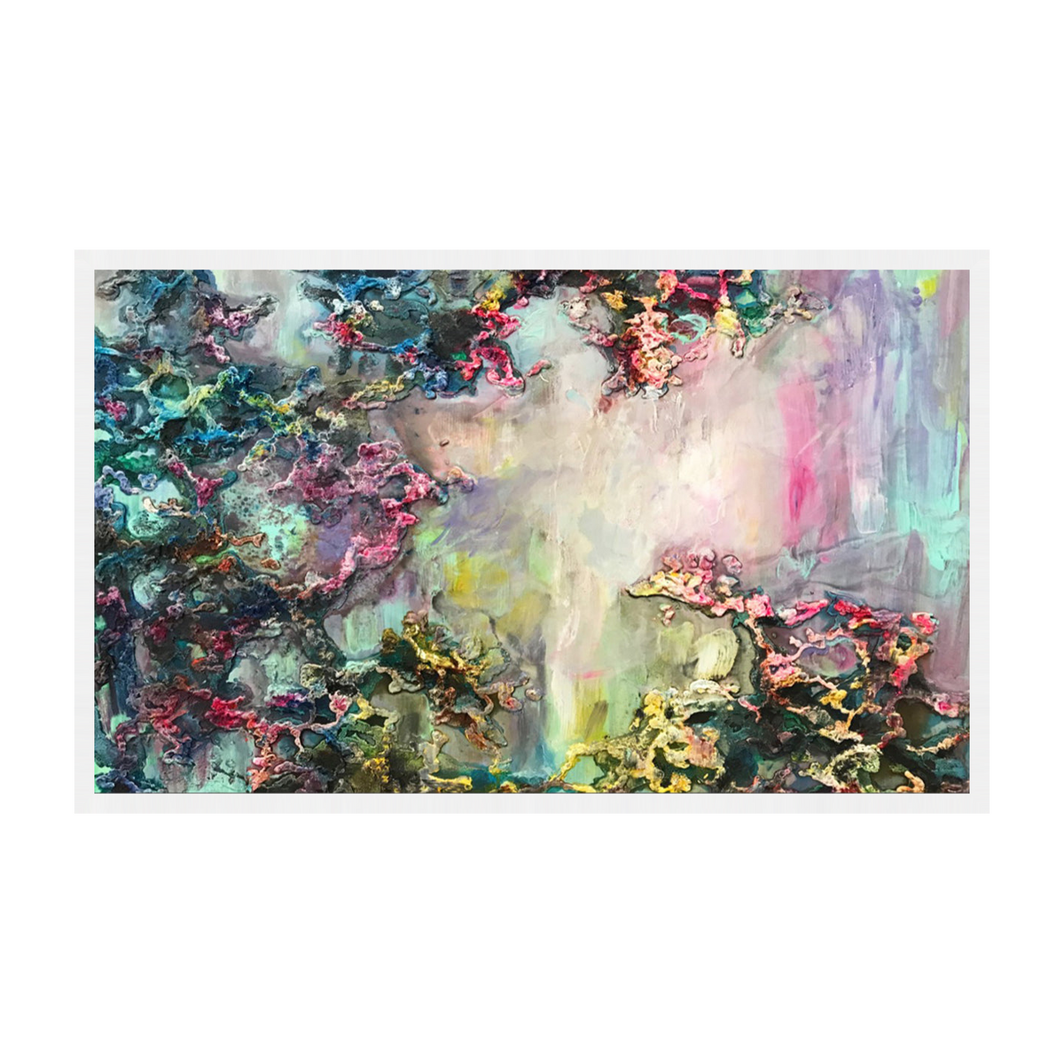 Solenne Canvas Artwork - White