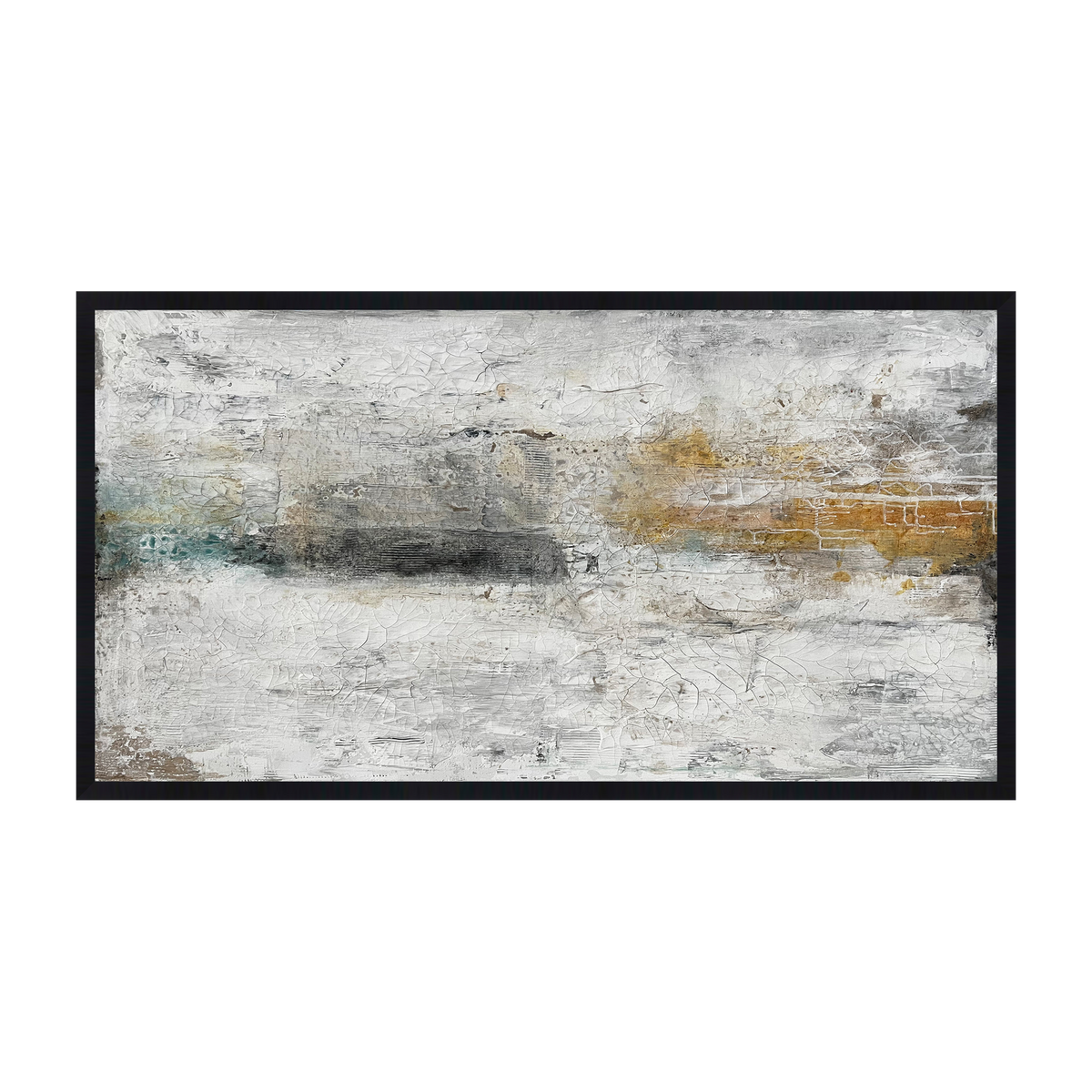 Solven canvas artwork — Black