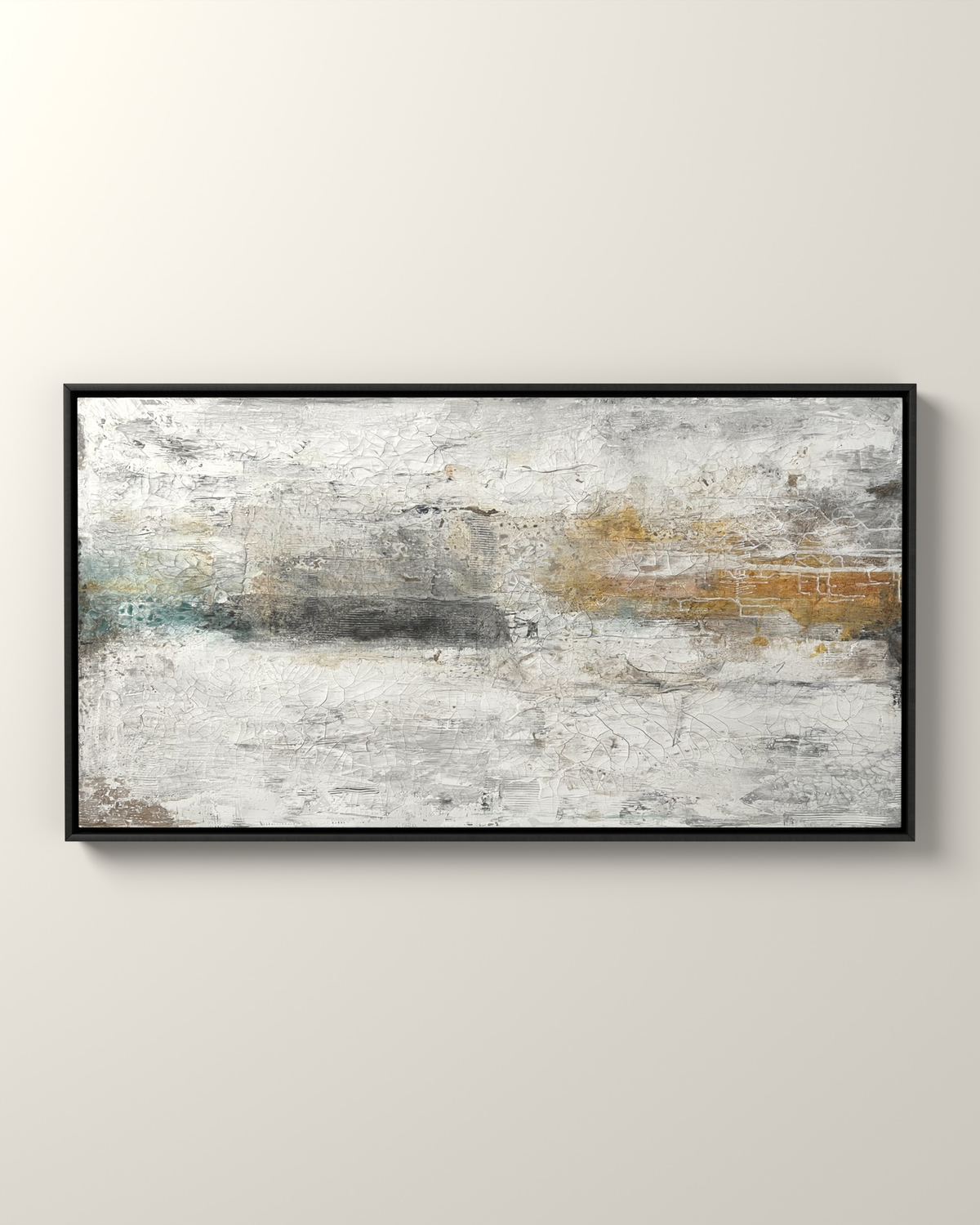 Solven Canvas Artwork in a Black float frame | KUNAL TREHAN Casa Maison Home