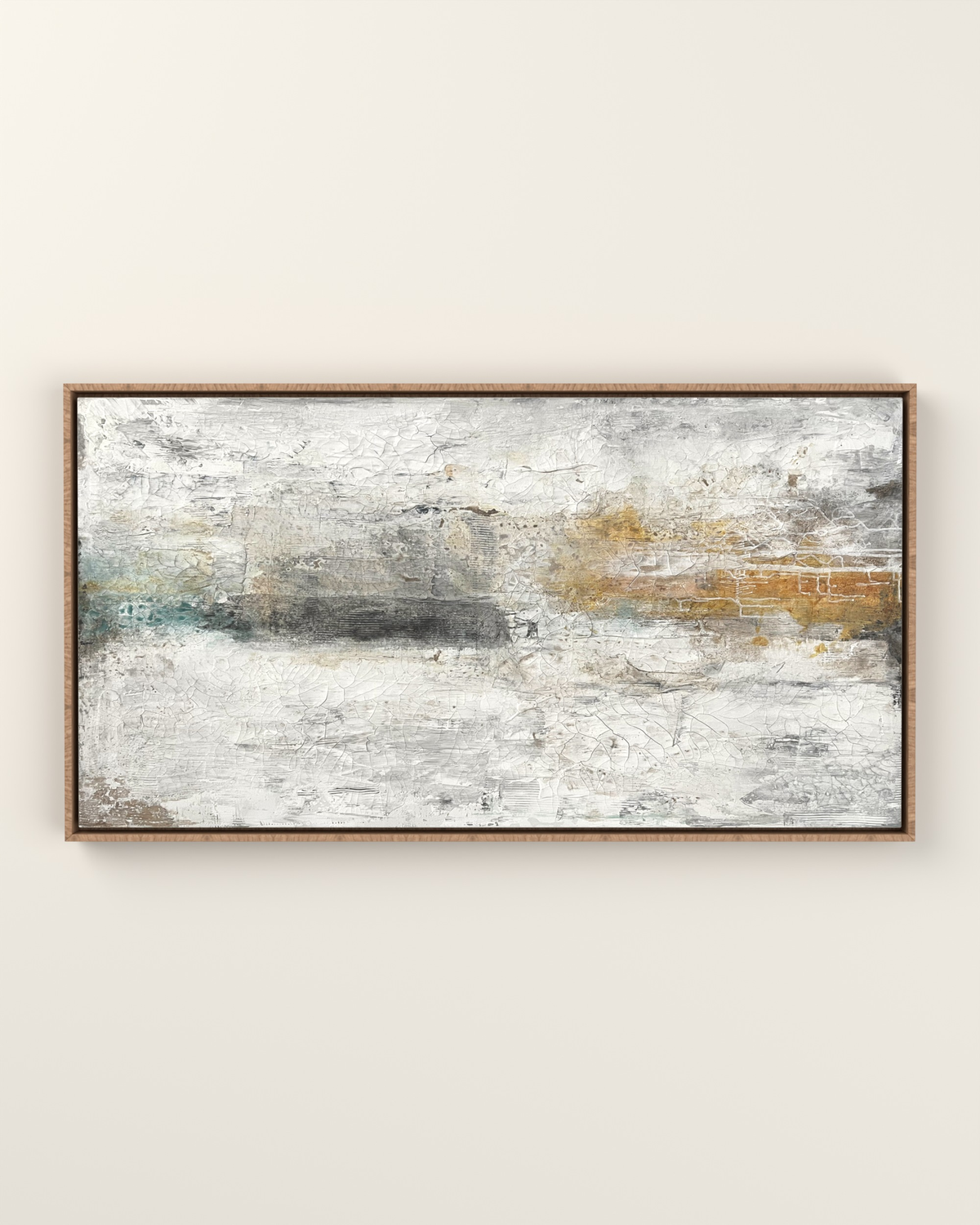 Solven Canvas Artwork in an Oak float frame | KUNAL TREHAN Casa Maison Home