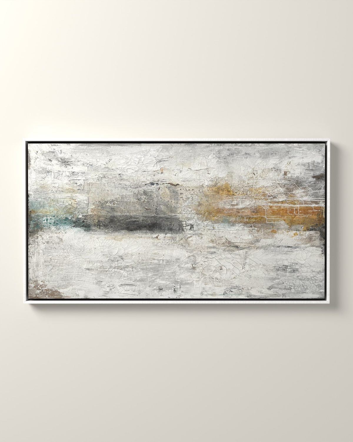 Solven Canvas Artwork in a White float frame | KUNAL TREHAN Casa Maison Home