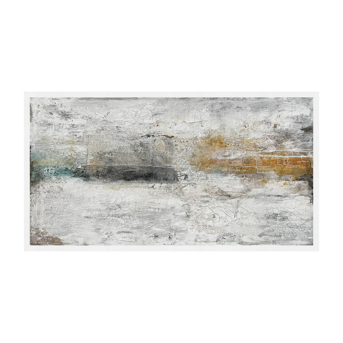 Solven canvas artwork — White