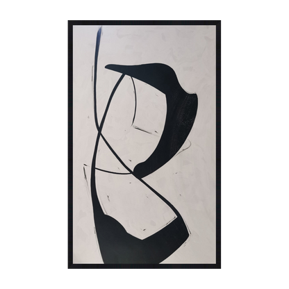 Sovra canvas artwork — Black