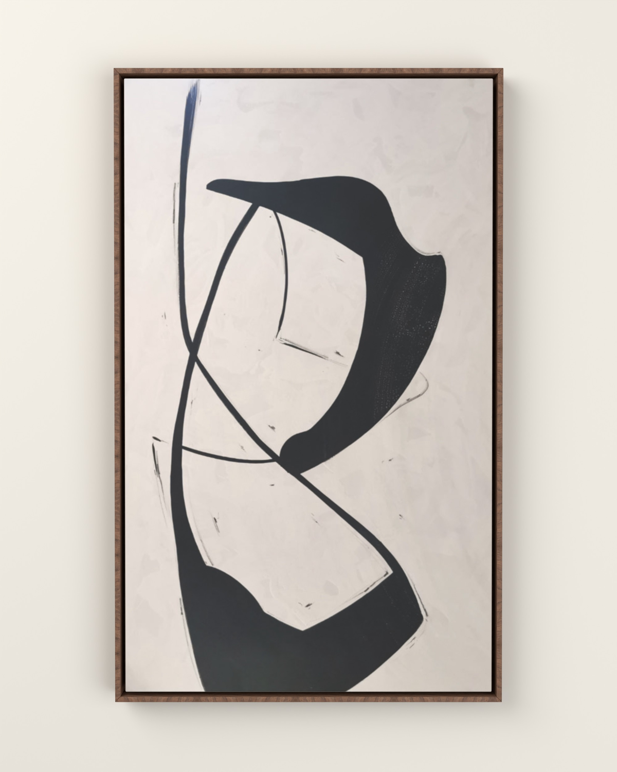 Sovra Canvas Artwork in a Walnut float frame | KUNAL TREHAN Casa Maison Home