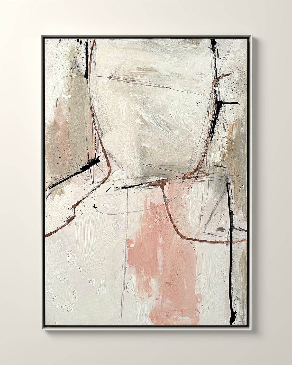 Spalle Canvas Artwork in a White frame | KUNAL TREHAN Casa Maison Home