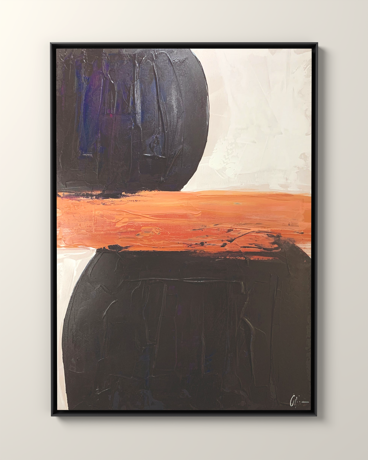 Terradura 1 Canvas Artwork in a Black frame | KUNAL TREHAN Casa Maison Home