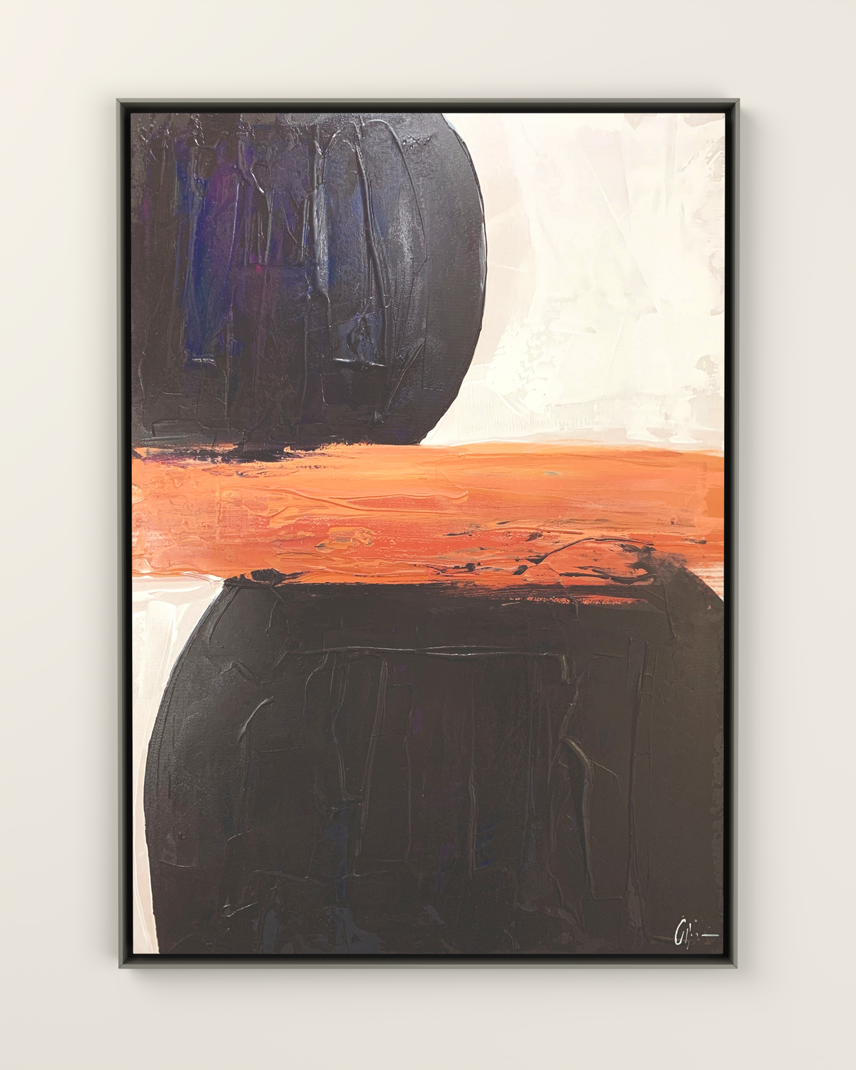 Terradura 1 Canvas Artwork in a Silver frame | KUNAL TREHAN Casa Maison Home