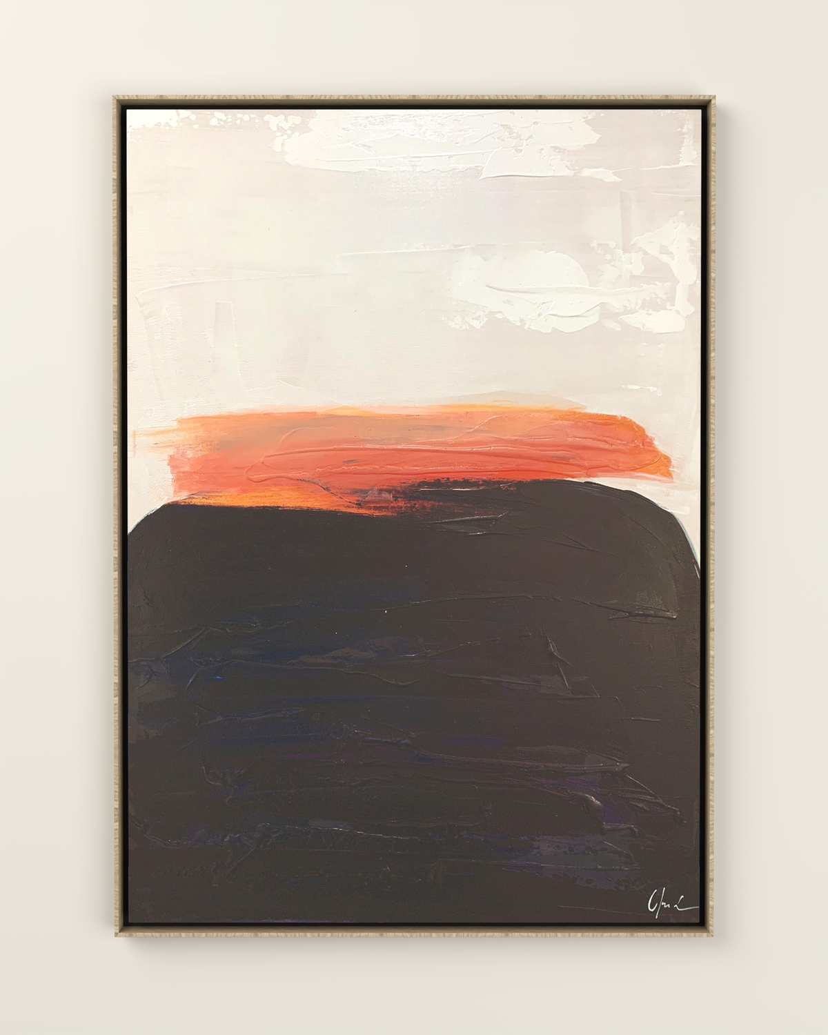 Terradura 2 Canvas Artwork in an Oak frame | KUNAL TREHAN Casa Maison Home