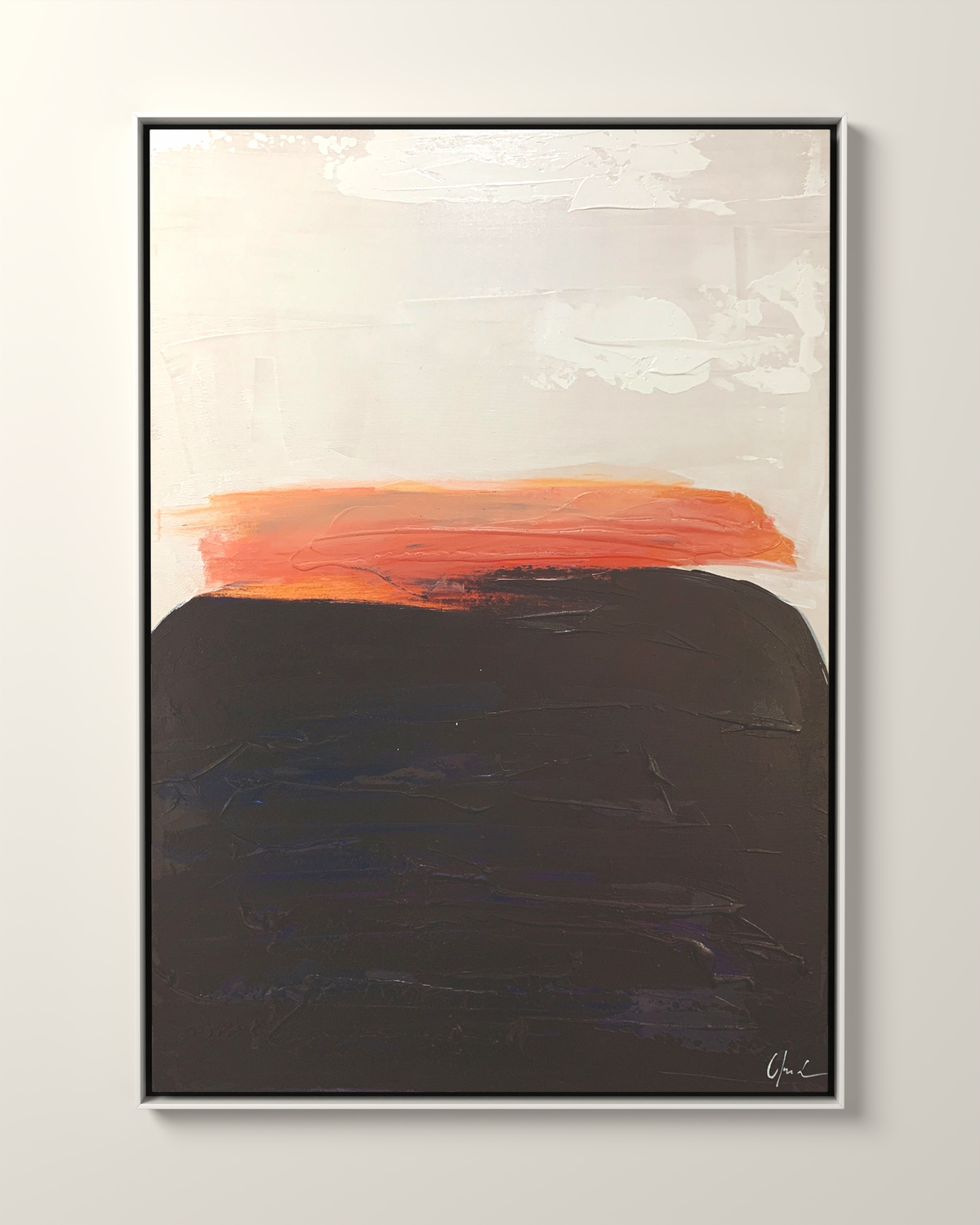 Terradura 2 Canvas Artwork in a White frame | KUNAL TREHAN Casa Maison Home