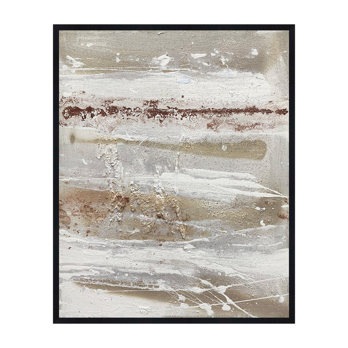 Terrona Canvas Artwork - Black