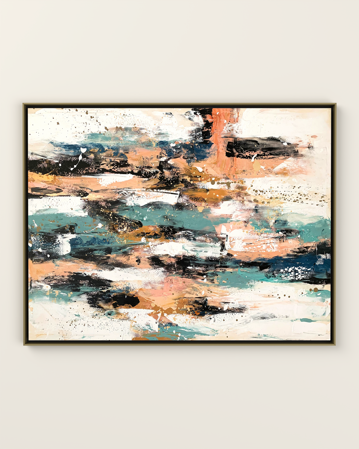 Toranza Canvas Artwork in a Golden frame | KUNAL TREHAN Casa Maison Home