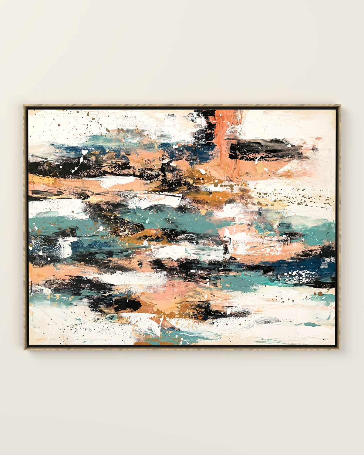 Toranza Canvas Artwork in an Oak frame | KUNAL TREHAN Casa Maison Home