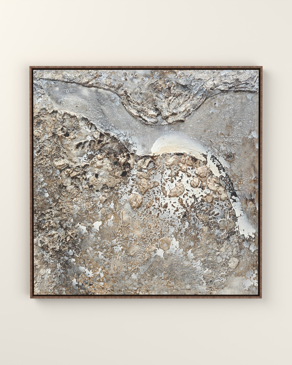 Tramonti Canvas Artwork in a Walnut float frame | KUNAL TREHAN Casa Maison Home