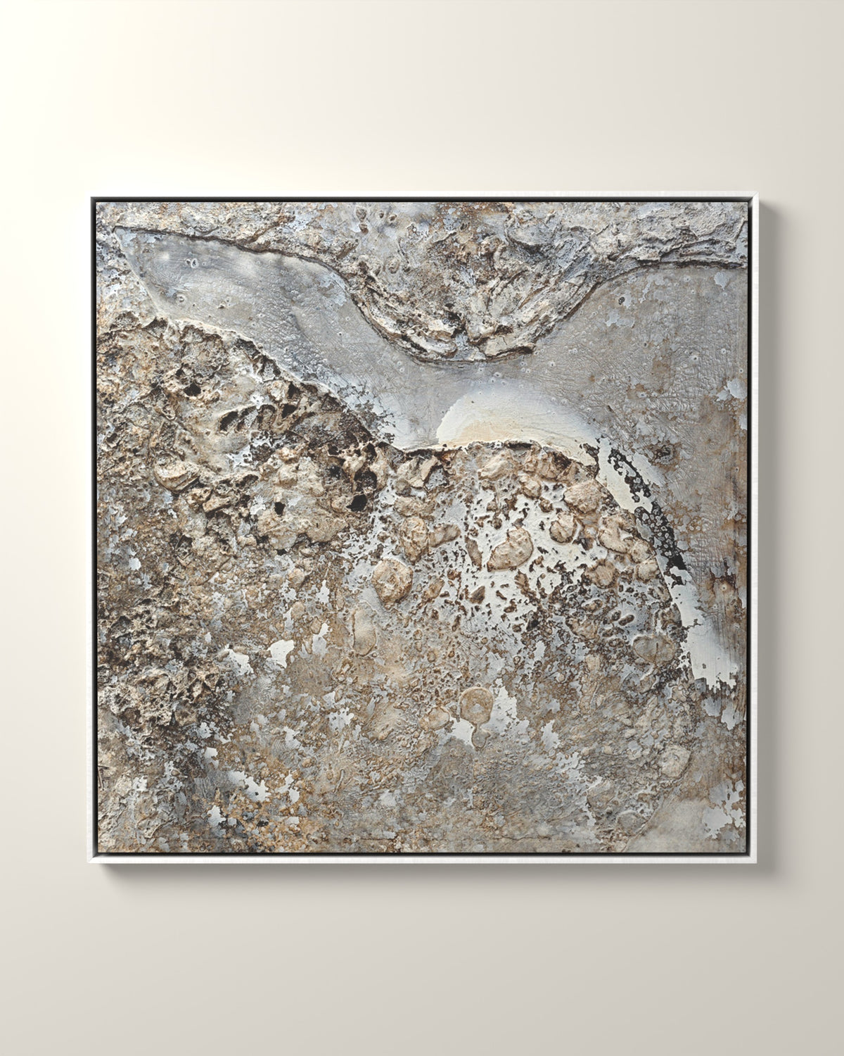 Tramonti Canvas Artwork in a White float frame | KUNAL TREHAN Casa Maison Home