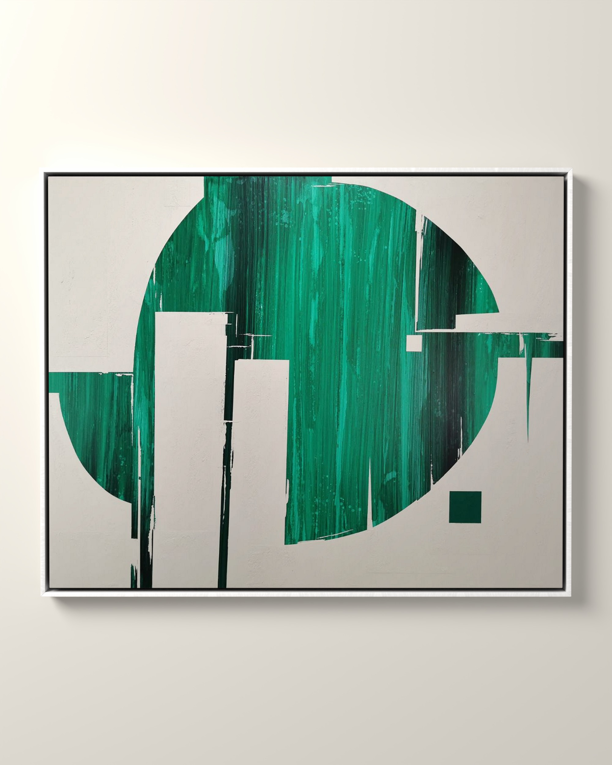 Valverde Canvas Artwork in a White float frame | KUNAL TREHAN Casa Maison Home