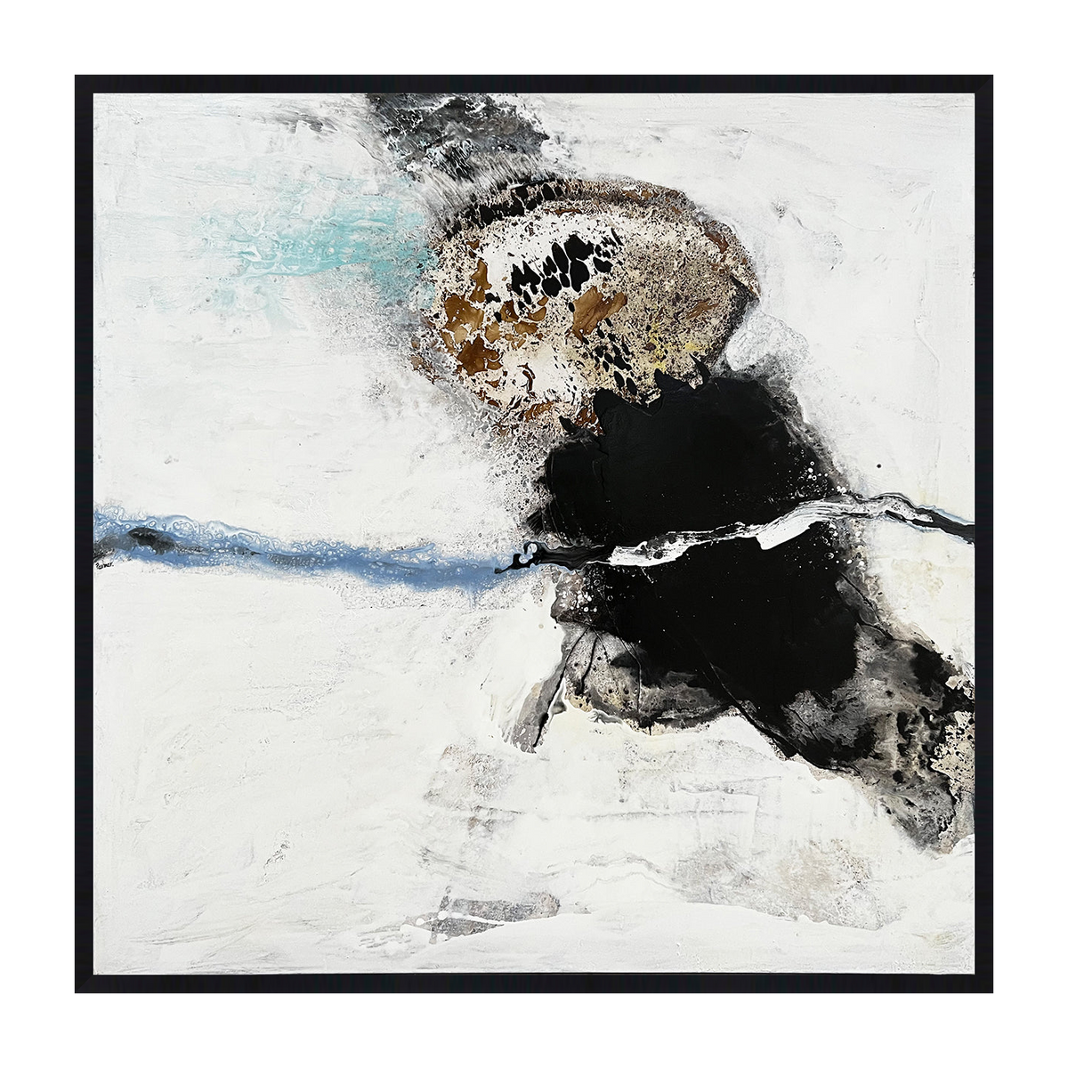 Varnen canvas artwork — Black
