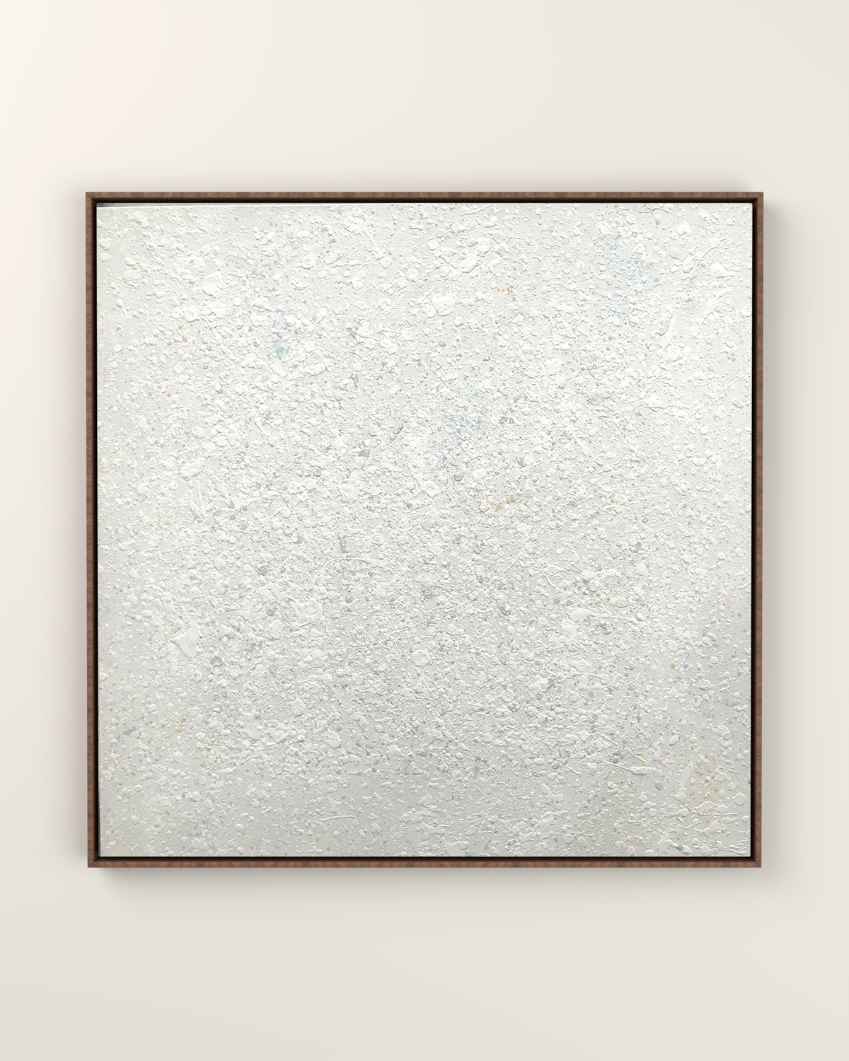 Vellin Canvas Artwork in a Walnut float frame | KUNAL TREHAN Casa Maison Home