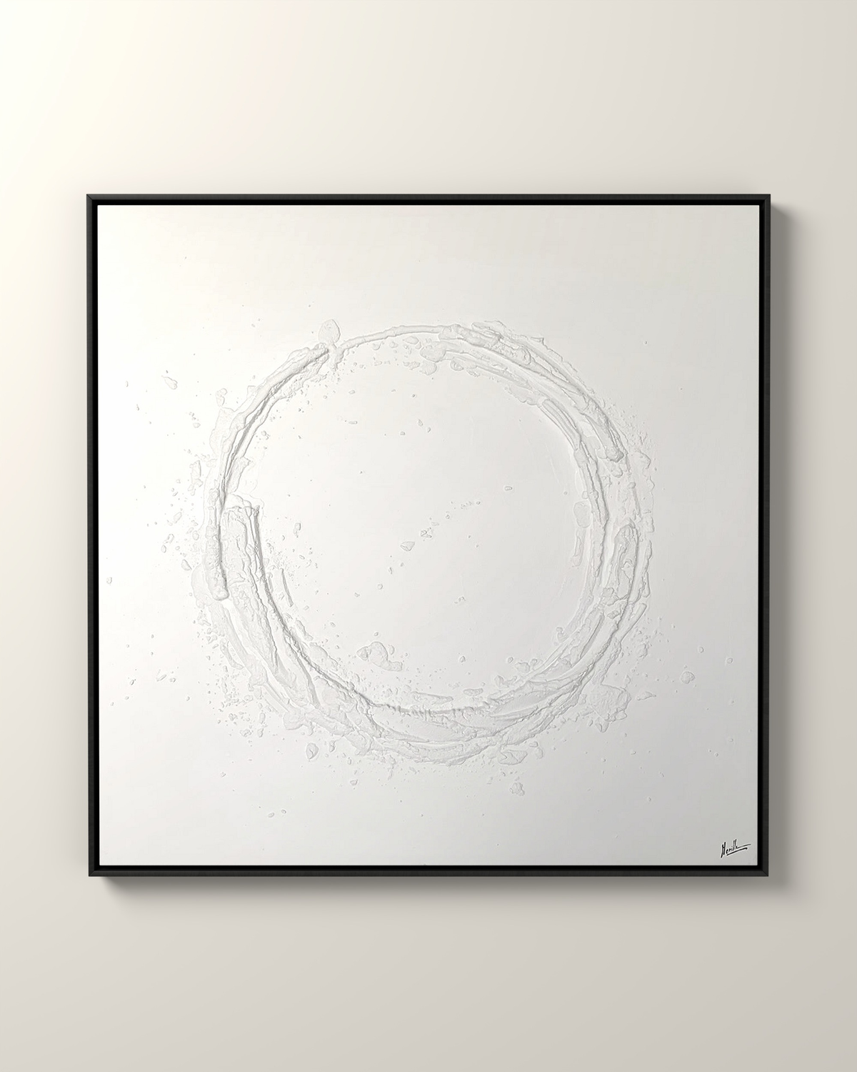 Vesari Canvas Artwork in a Black float frame | KUNAL TREHAN Casa Maison Home