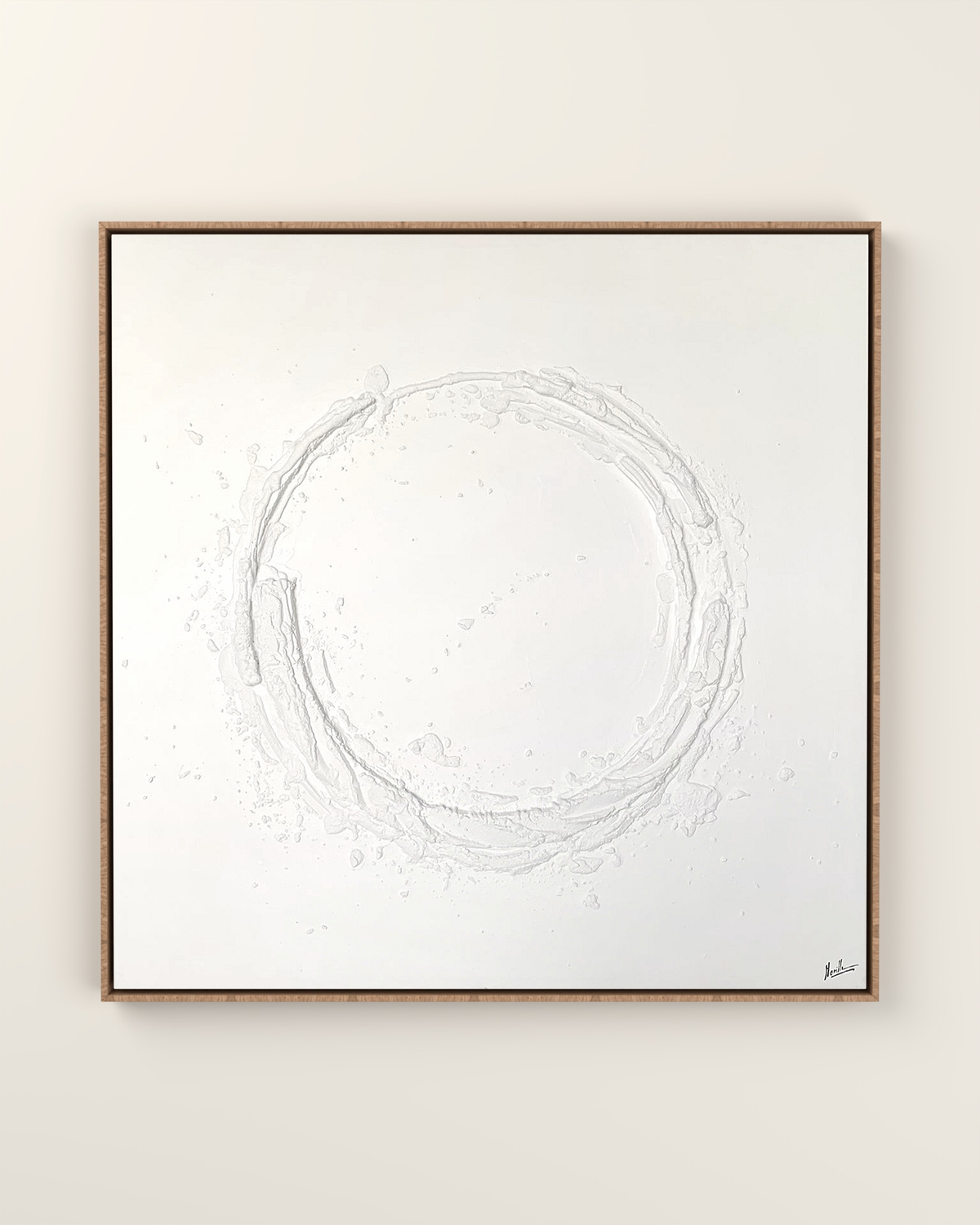 Vesari Canvas Artwork in an Oak float frame | KUNAL TREHAN Casa Maison Home