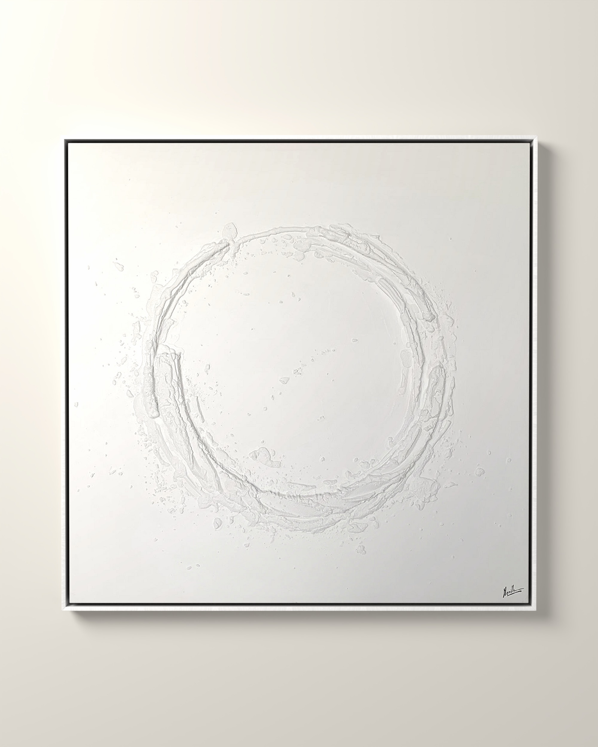 Vesari Canvas Artwork in a White float frame | KUNAL TREHAN Casa Maison Home