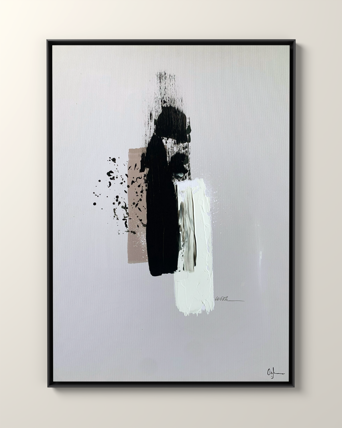 Vesso 1 Canvas Artwork in a Black frame | KUNAL TREHAN Casa Maison Home