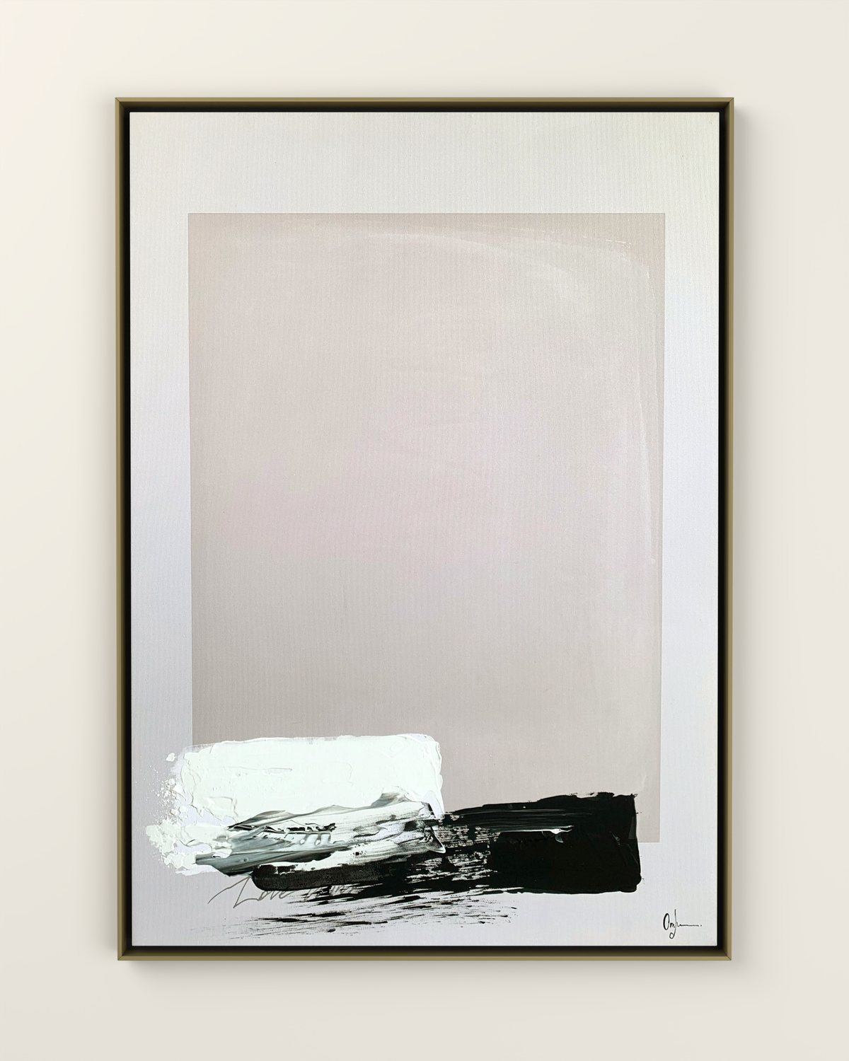Vesso 2 Canvas Artwork in a Golden frame | KUNAL TREHAN Casa Maison Home