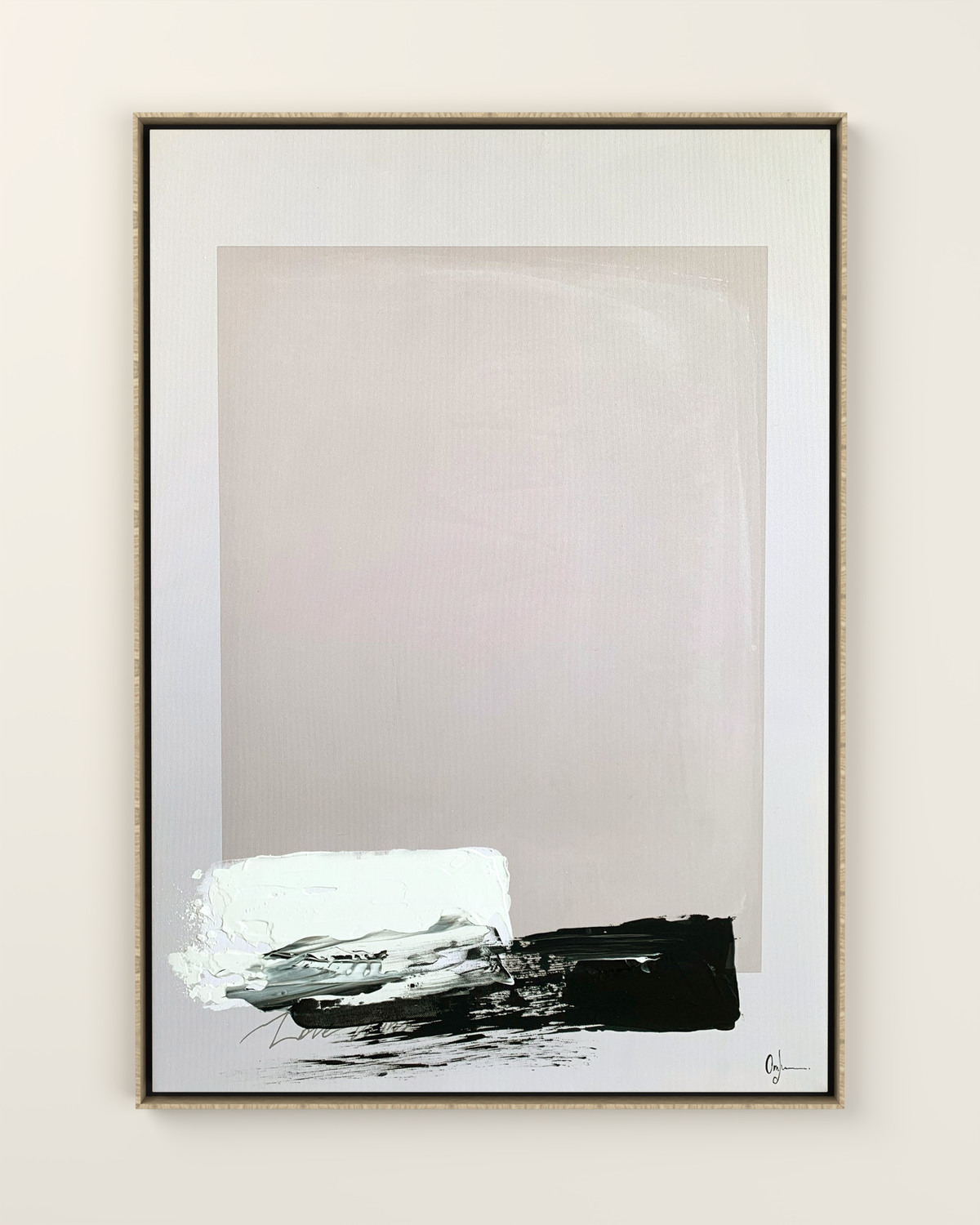 Vesso 2 Canvas Artwork in an Oak frame | KUNAL TREHAN Casa Maison Home