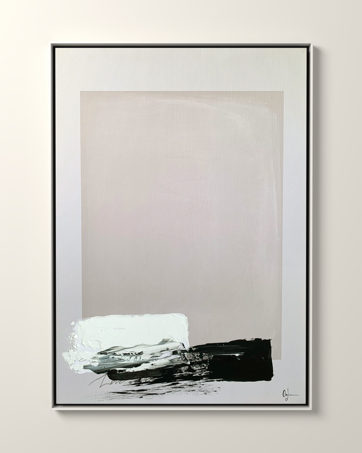 Vesso 2 Canvas Artwork in a White frame | KUNAL TREHAN Casa Maison Home