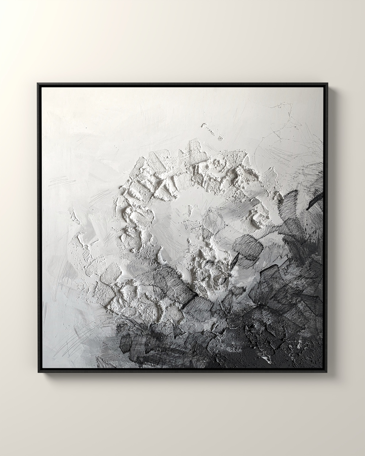Vestige Canvas Artwork in a Black float frame | KUNAL TREHAN Casa Maison Home