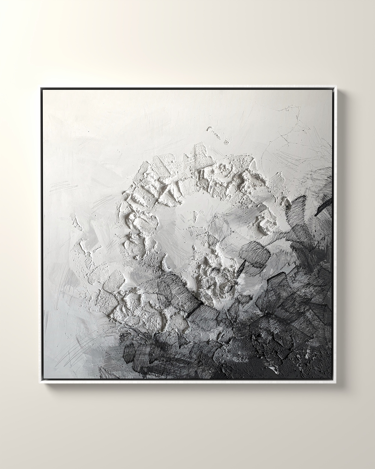 Vestige Canvas Artwork in a White float frame | KUNAL TREHAN Casa Maison Home