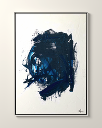 Vetra 1 Ink-blue Canvas Artwork