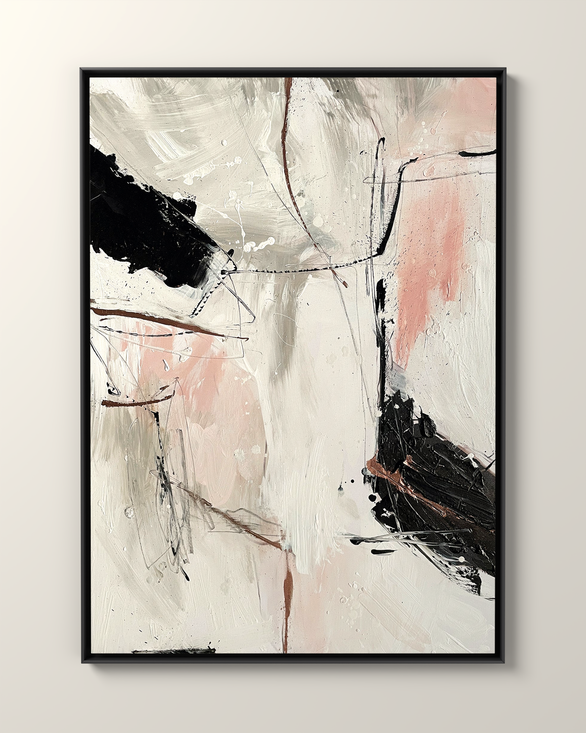Vetra Canvas Artwork in a Black frame | KUNAL TREHAN Casa Maison Home