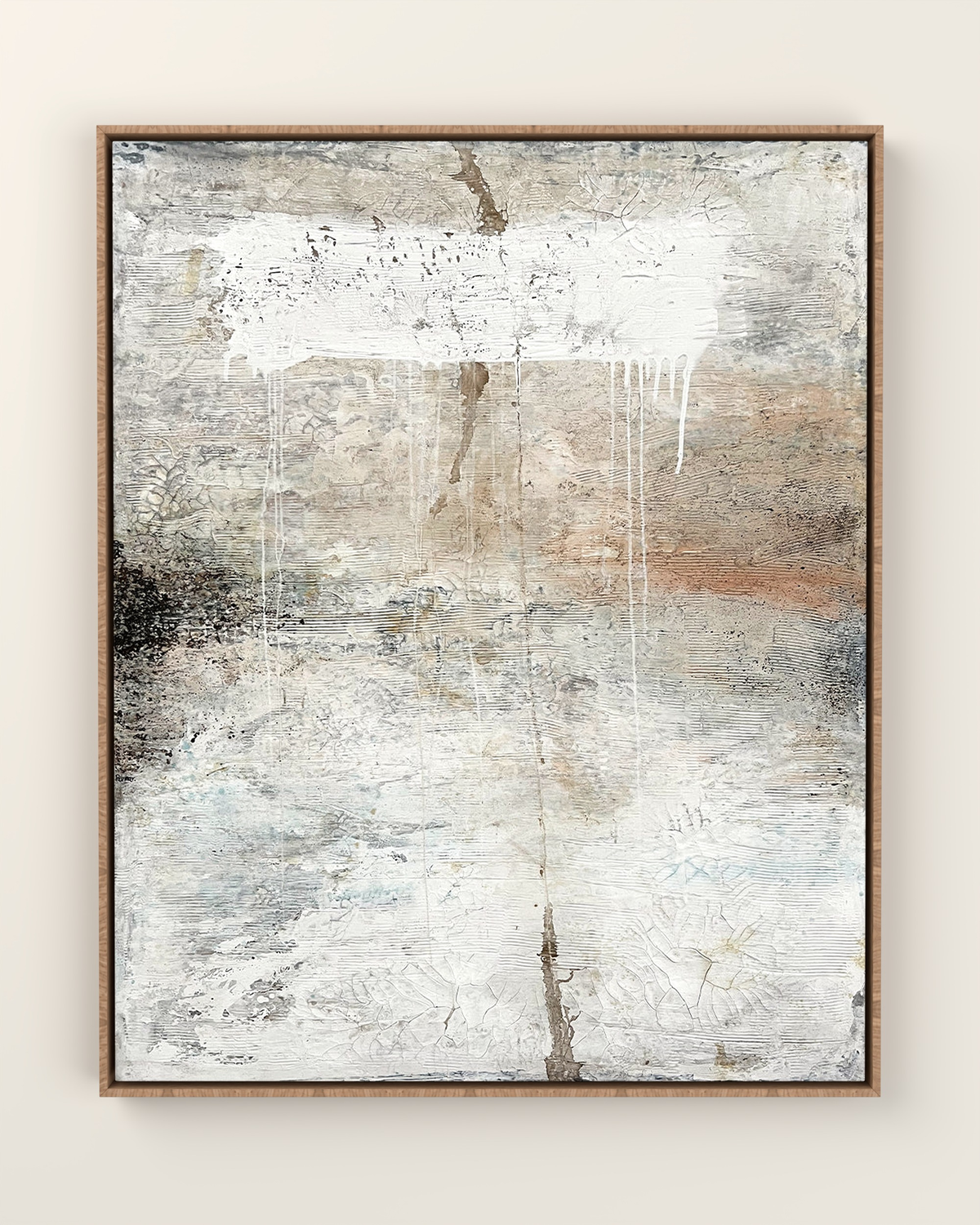 Vetrina Canvas Artwork in an Oak float frame | KUNAL TREHAN Casa Maison Home