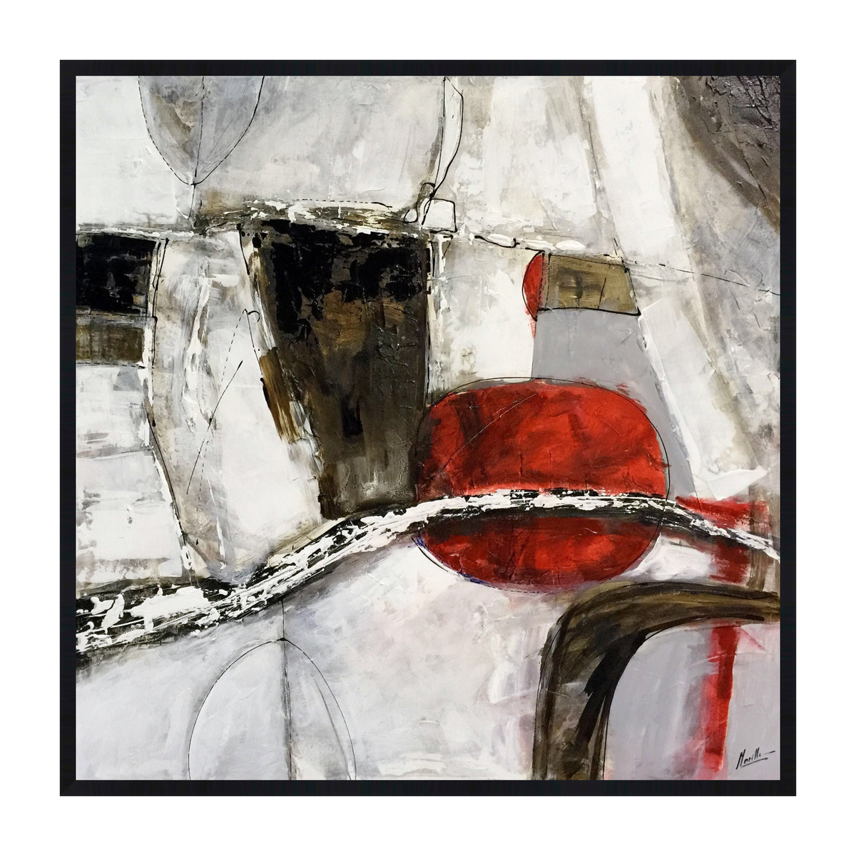 Via Ferro Canvas Artwork - Black
