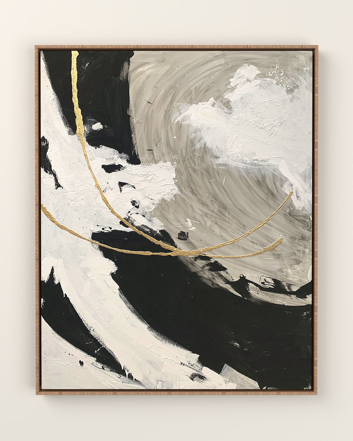 Via Orla Canvas Artwork in an Oak float frame | KUNAL TREHAN Casa Maison Home