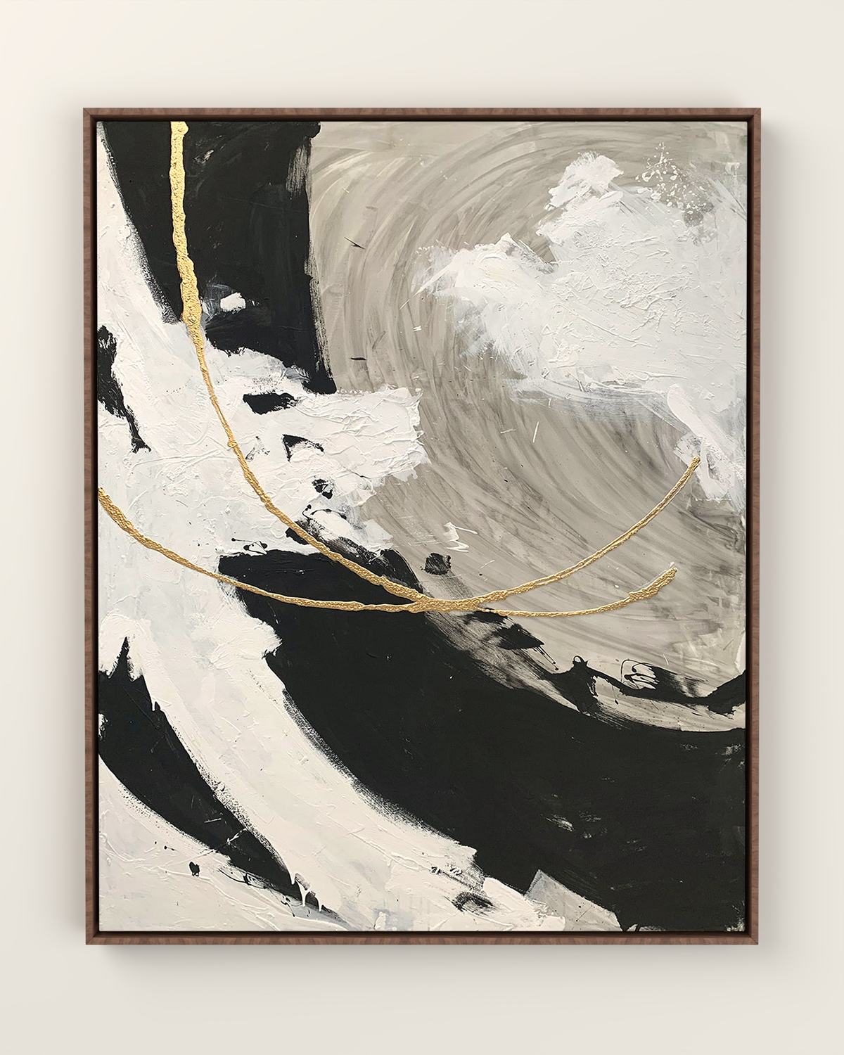 Via Orla Canvas Artwork in a Walnut float frame | KUNAL TREHAN Casa Maison Home