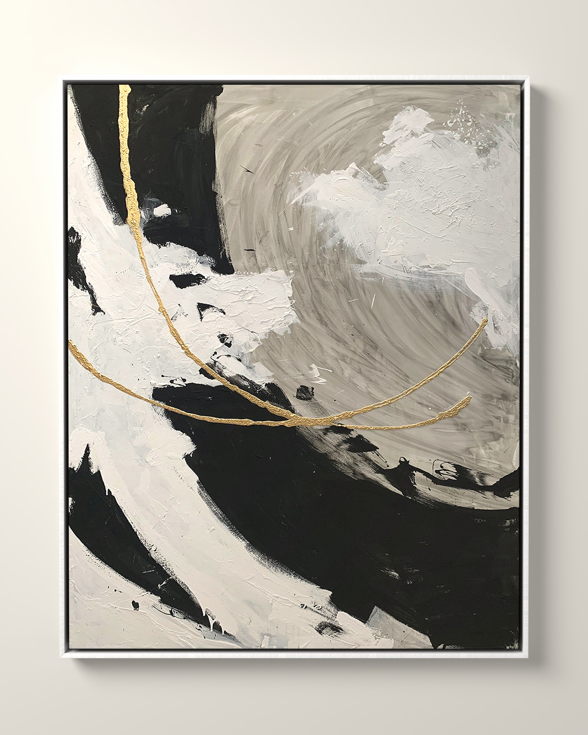 Via Orla Canvas Artwork in a White float frame | KUNAL TREHAN Casa Maison Home