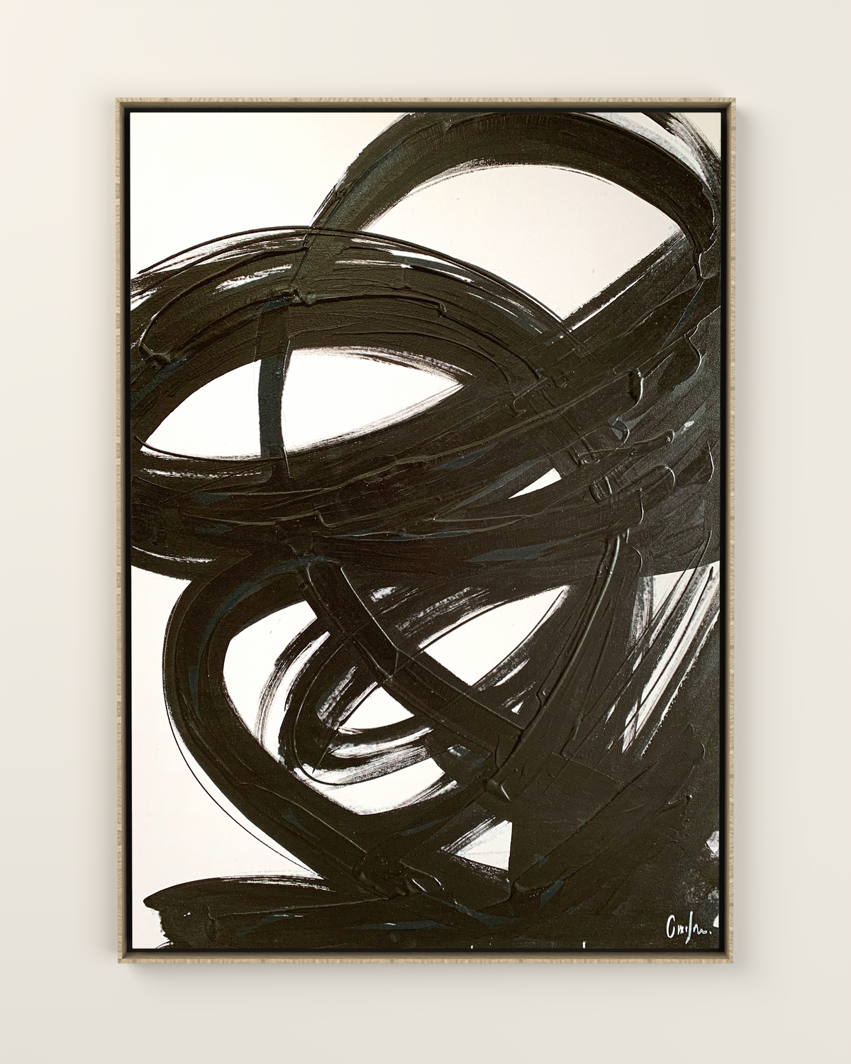 Virella Canvas Artwork in an Oak frame | KUNAL TREHAN Casa Maison Home