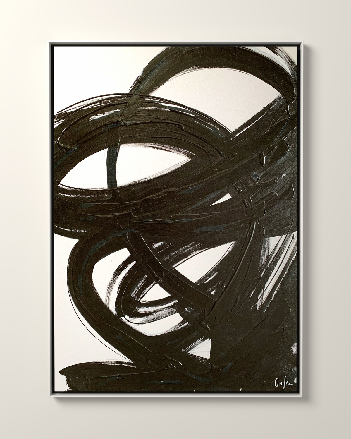 Virella Canvas Artwork in a White frame | KUNAL TREHAN Casa Maison Home