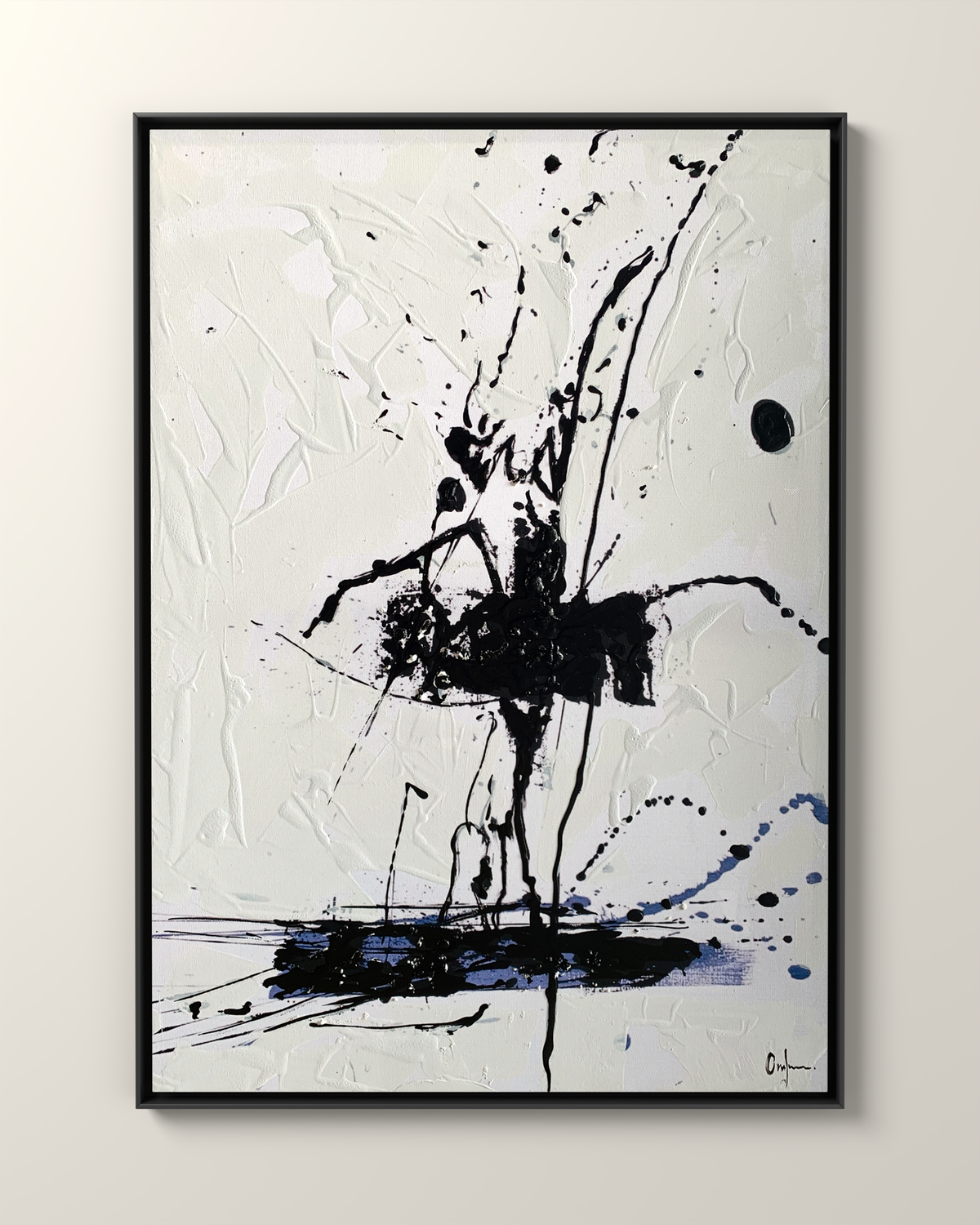 Vortice 2 Canvas Artwork in a Black frame | KUNAL TREHAN Casa Maison Home